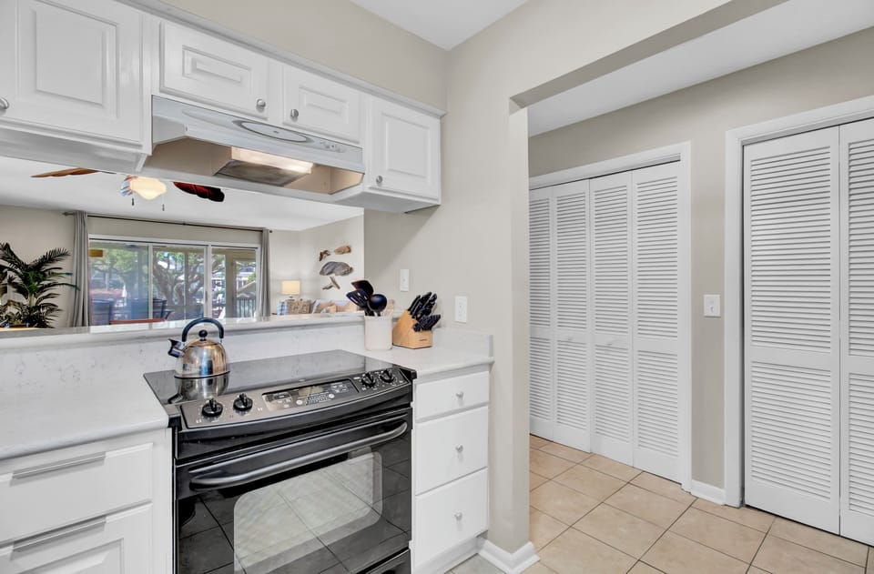 Kitchen is fully equipped.