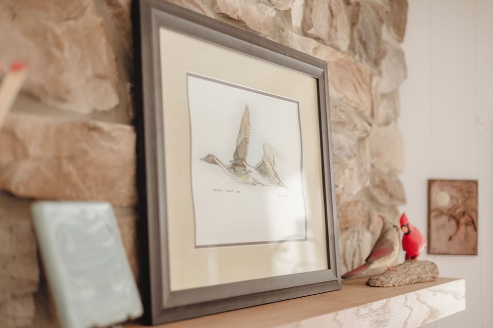 Wildlife reflected in art throughout the home