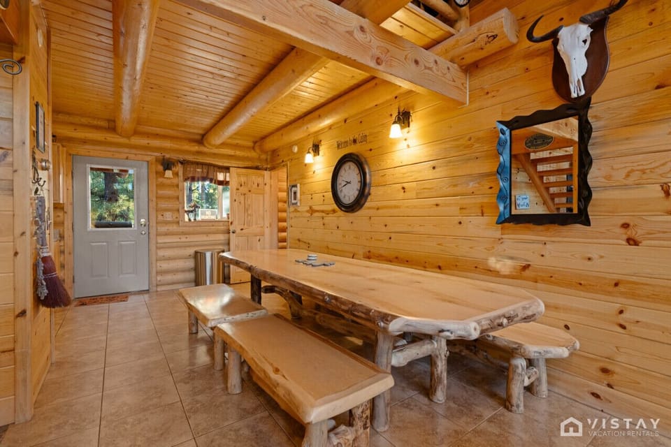 Perfect for creating lasting memories, it blends rustic charm with functionality, making every meal special.