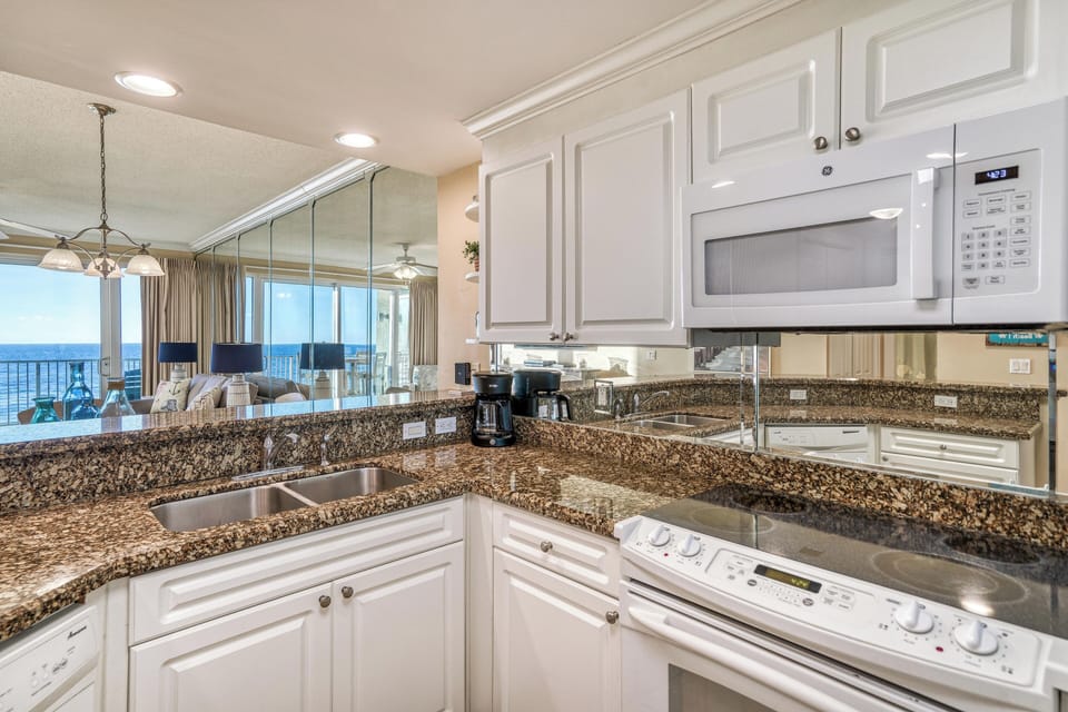 Fully stocked kitchen