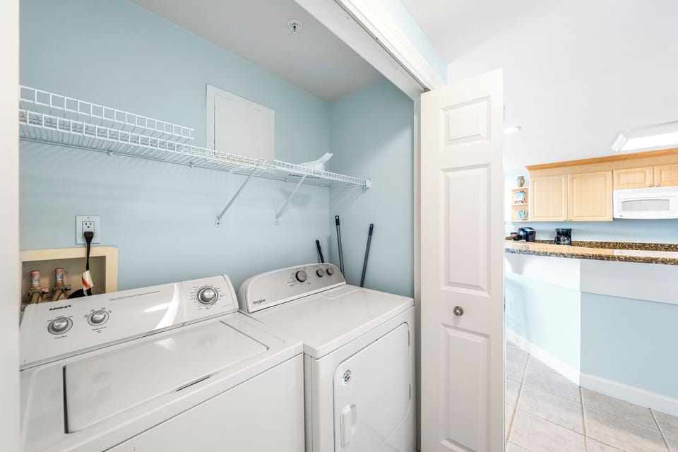 Washer and dryer in unit