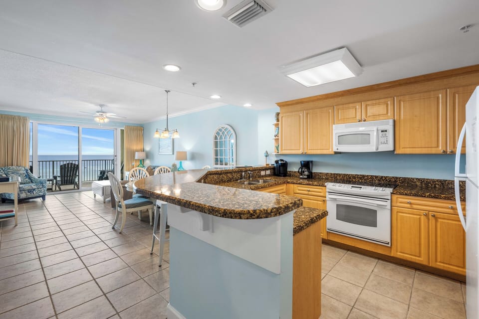 Fully stocked kitchen