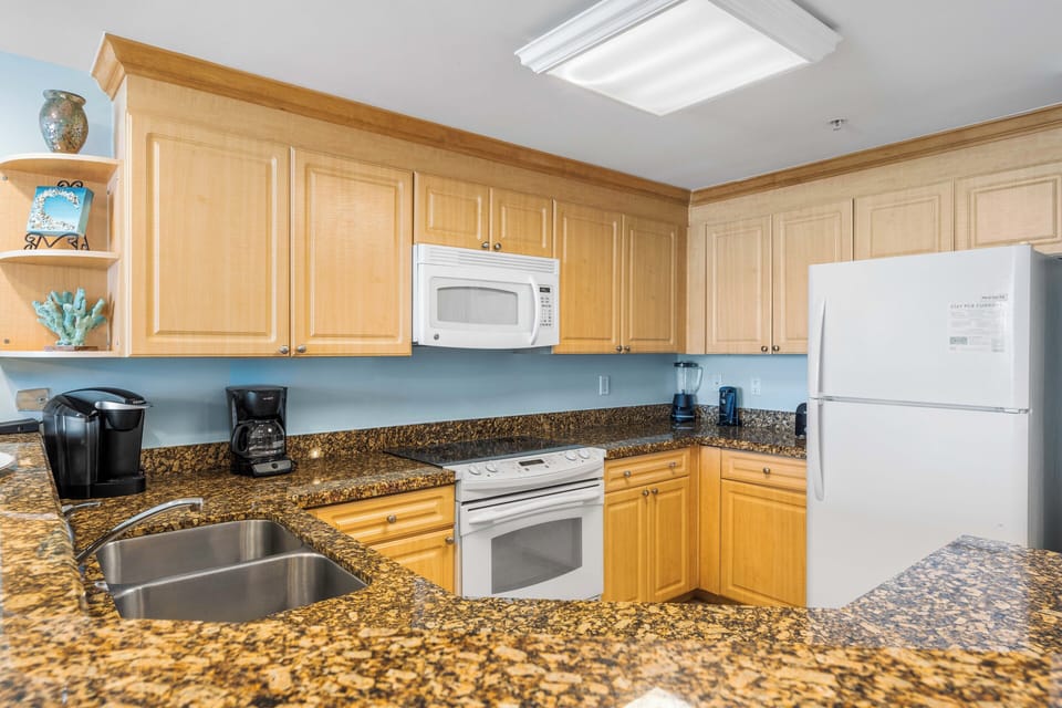 Fully stocked kitchen