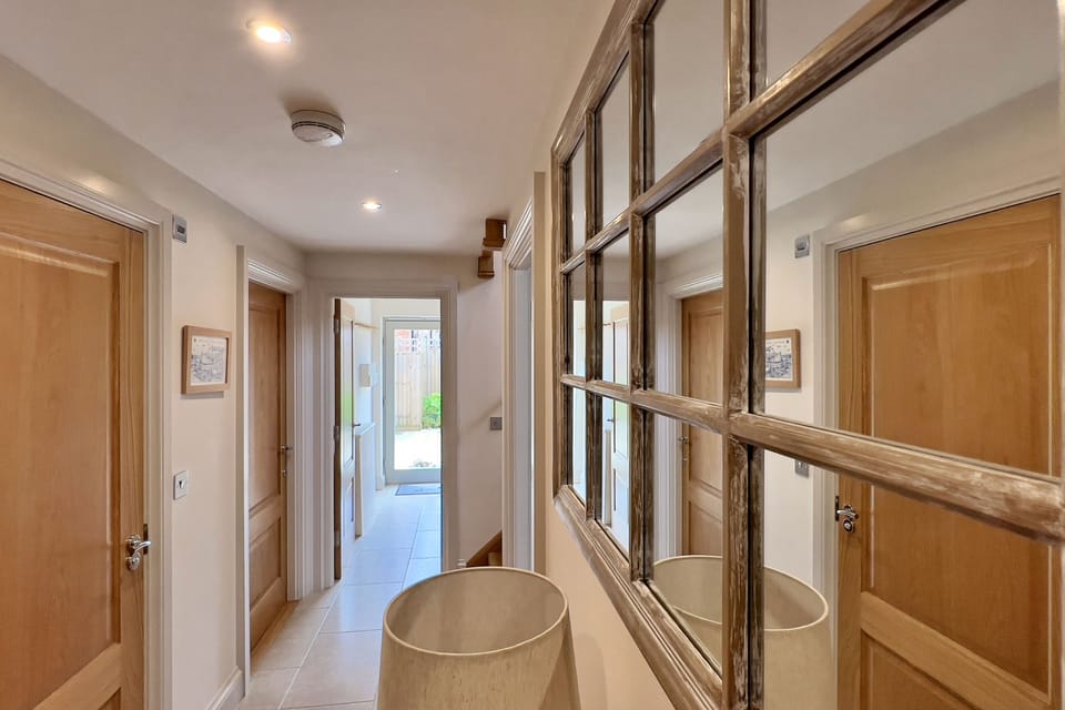 Ground floor: Hallway leading to all bedrooms