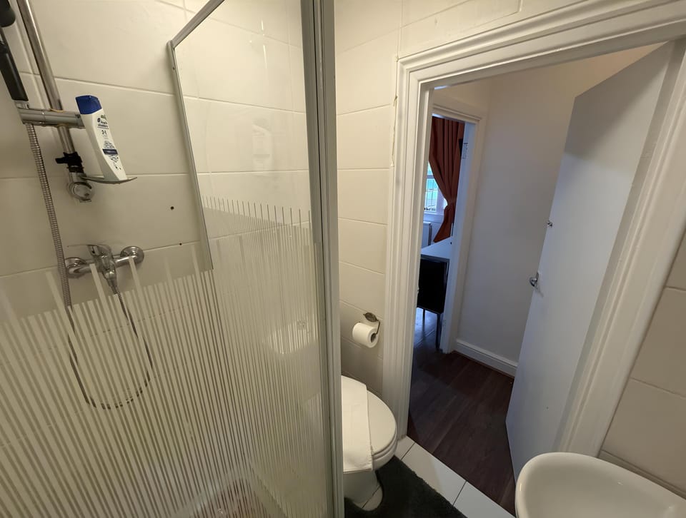 Apartment | Bathroom | Shower, hair dryer, towels