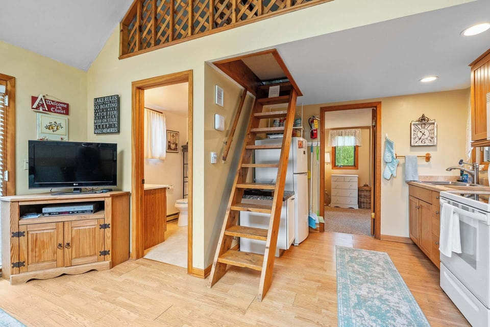 Cabin is one bedroom with living room pull out couch!