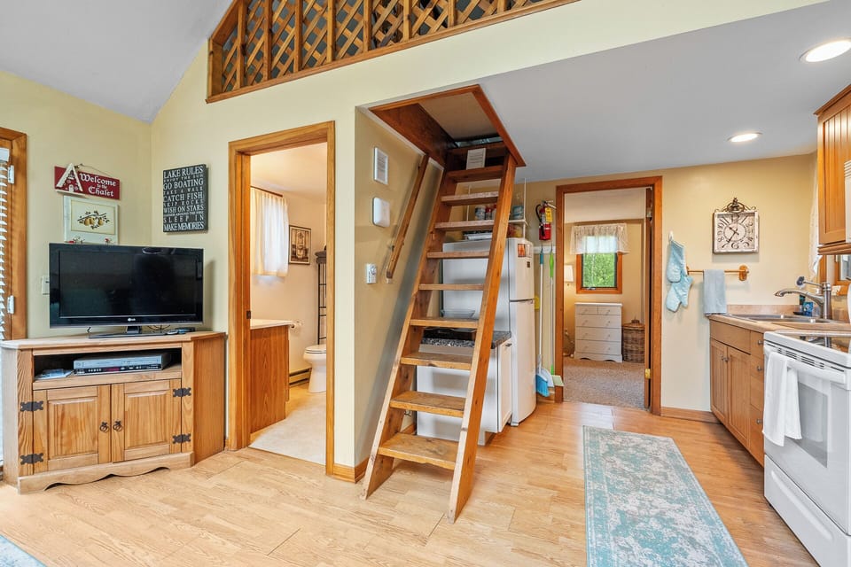 Cabin is one bedroom with living room pull out couch!