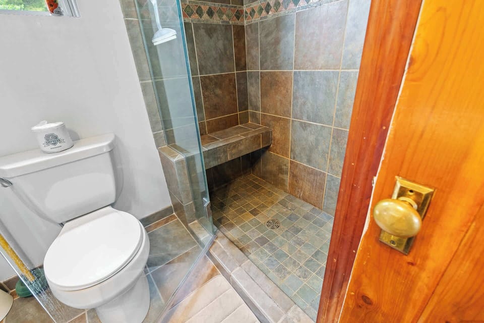 Full Bathroom with BRAND NEW tile walk in shower!