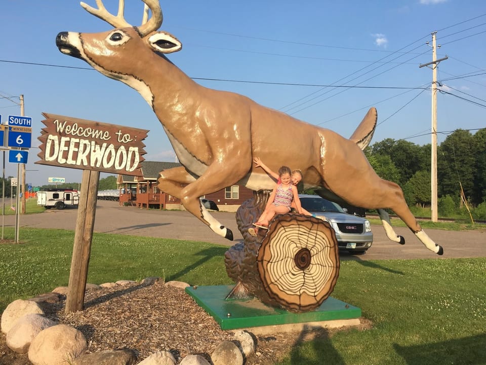 Deerwood's official welcome sign!