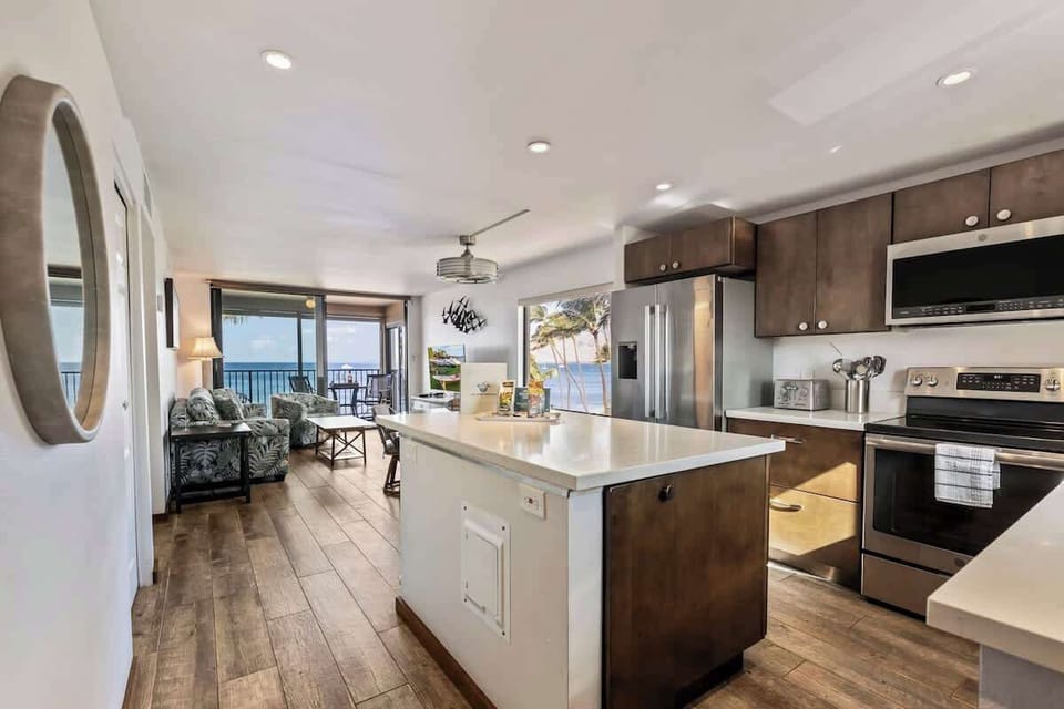 Beautifully updated kitchen with stainless appliances
