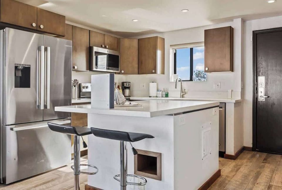 Bright and clean updated kitchen with stainless appliances