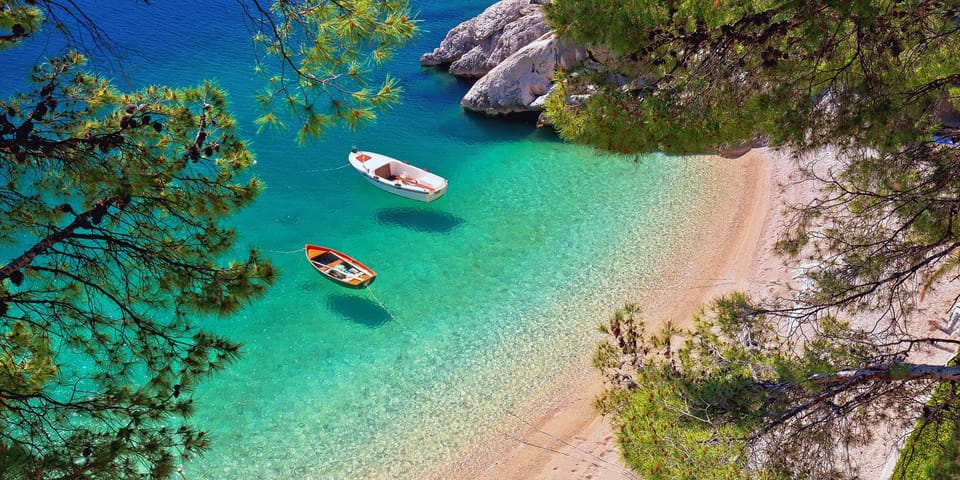 On the beach, white sand