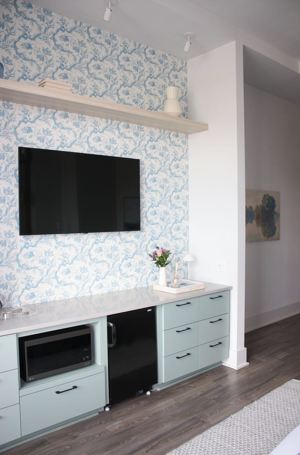 TV, Fridge, Microwave