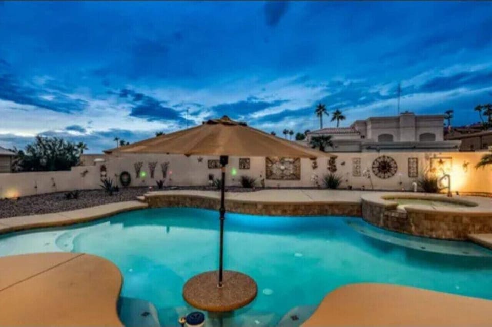 Serene pool area for ultimate relaxation.