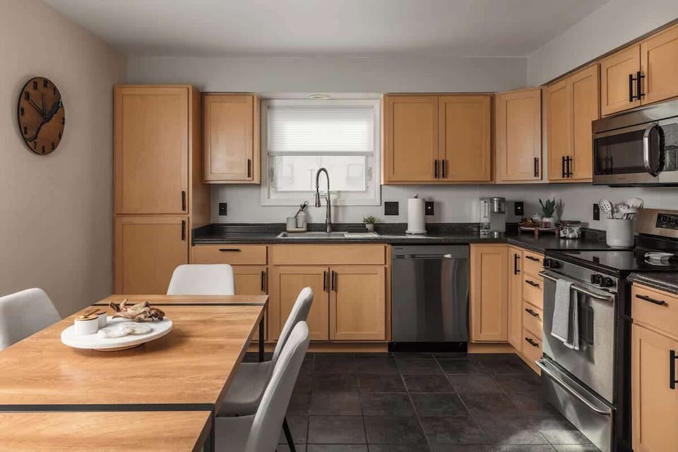 Fully stocked kitchen