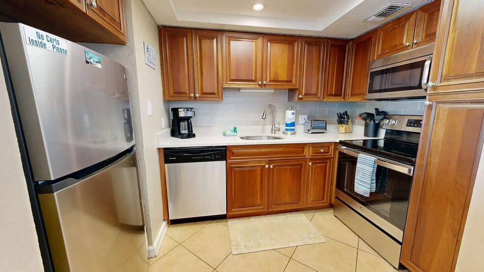 Fully stocked for all your cooking needs.