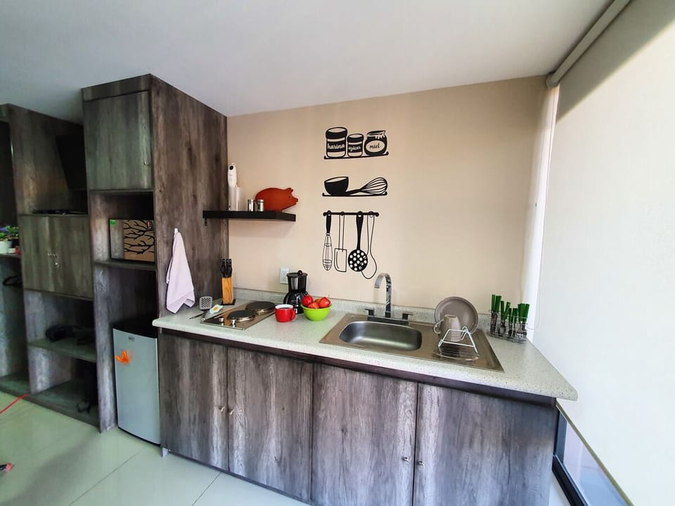Executive Studio Suite | Private kitchen | Coffee/tea maker, microwave, blender, griddle