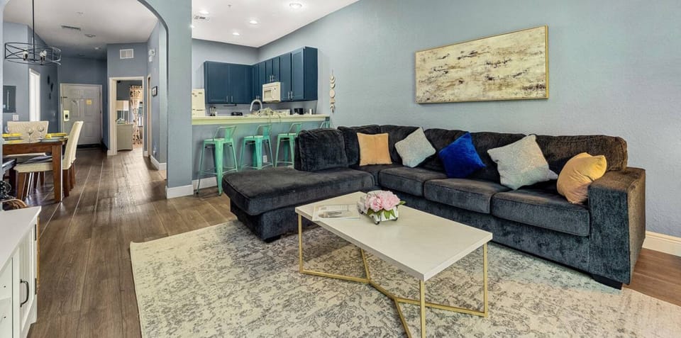 An open floor plan that creates a spacious, airy atmosphere, perfect for seamless living and entertaining.
