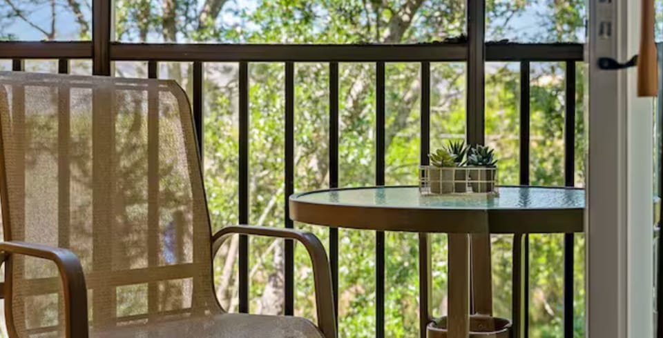 Unwind in style on the cozy patio, ideal for dining or enjoying peaceful moments in the fresh air.