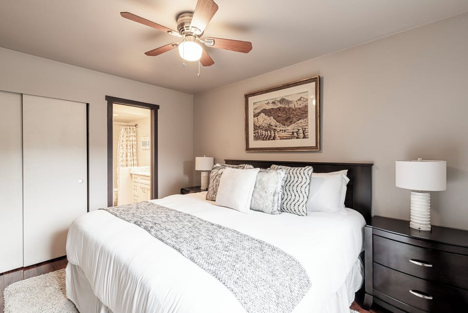 Master bedroom and en suite bath