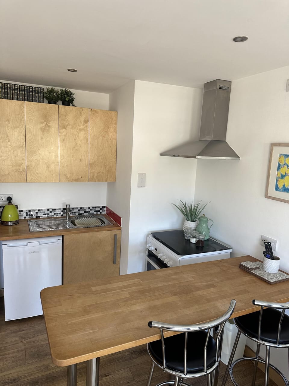 Apartment | Private kitchen | Fridge, microwave, oven, stovetop