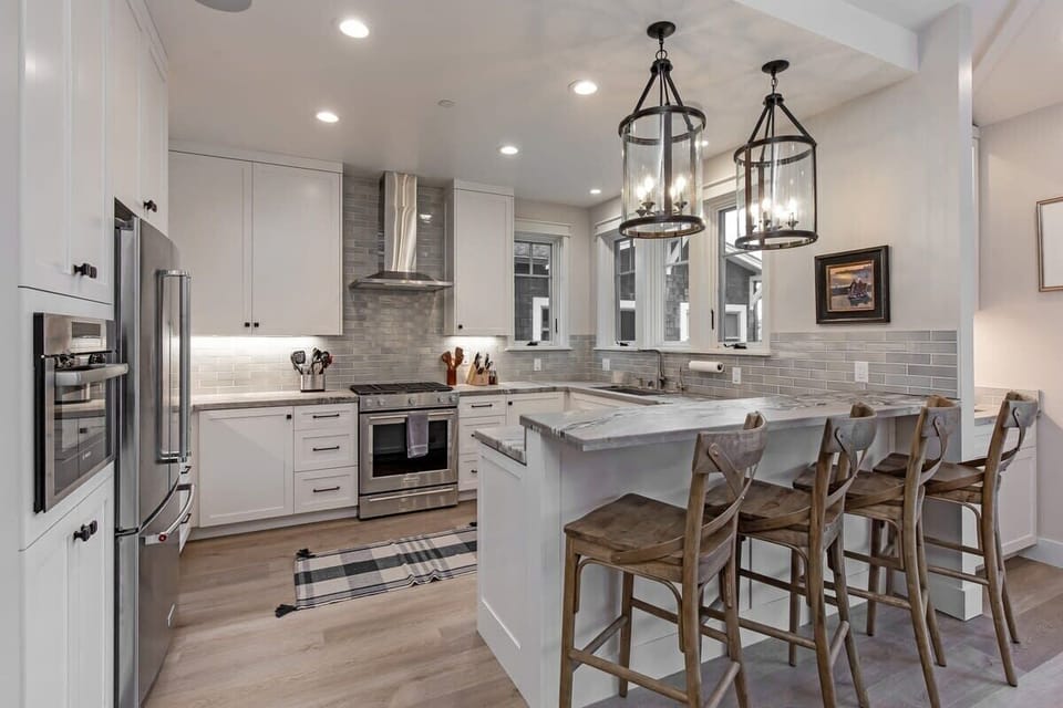 Chefs designed kitchen with everything you need to entertain including a Miele speed oven for all your culinary cooking needs. 