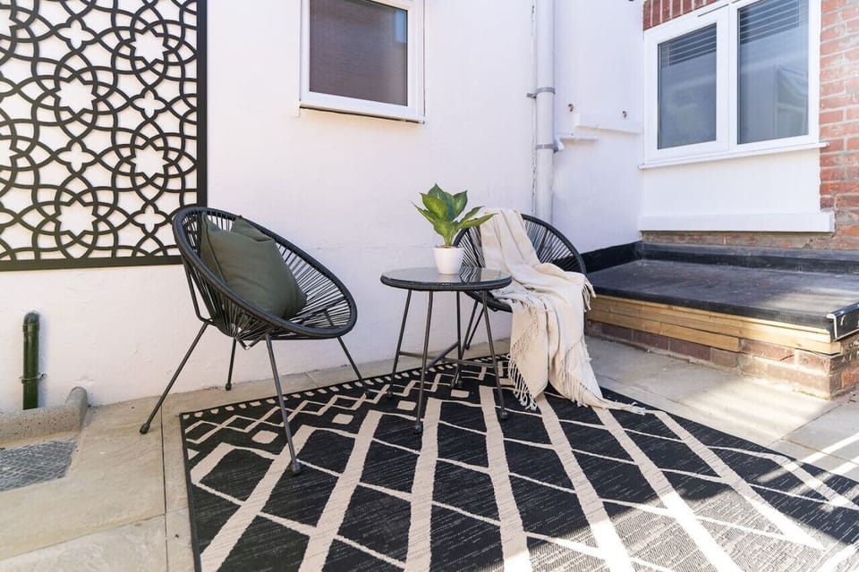 Private outdoor seating area