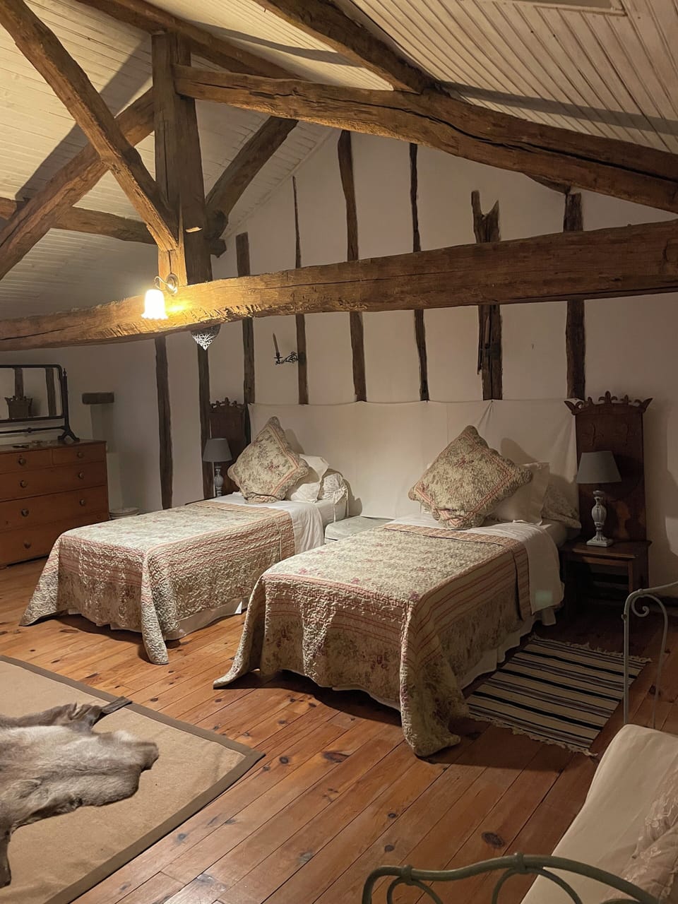 Master bedroom set up as a twin