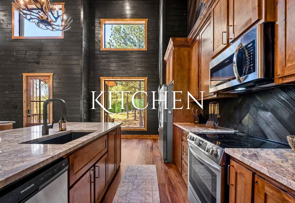Our kitchen is the heart of the home, equipped and ready for your favorite recipes.