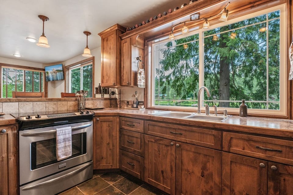 Stove and bar