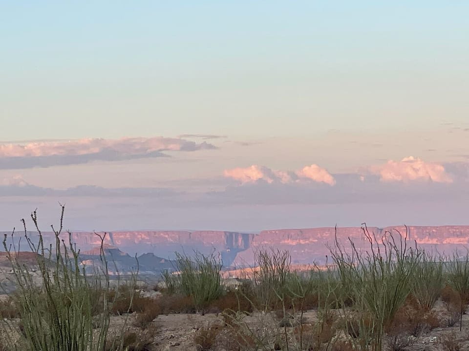 View of Santa Elena`s Canyon from the house!