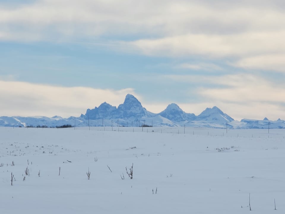 Teton view from the front porch