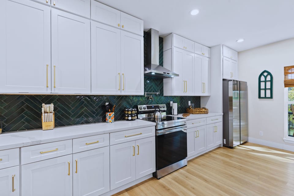Gourmet kitchen with a spacious island—ideal for cooking, casual meals, and spending quality time with family and friends.