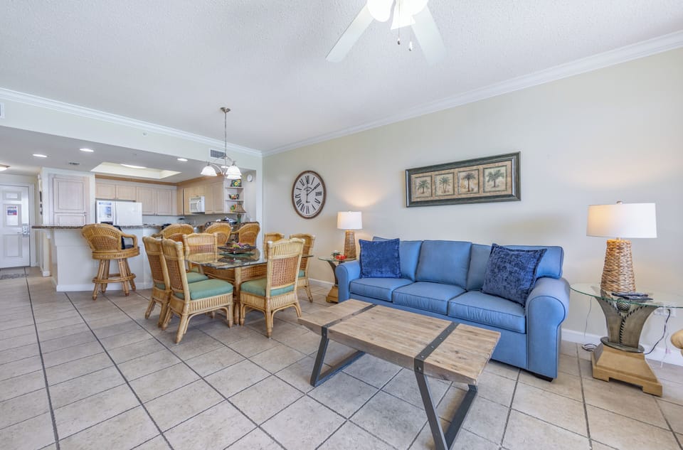 Gulf front living room