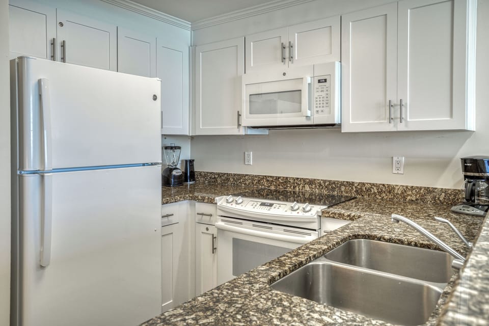 Fully stocked kitchen