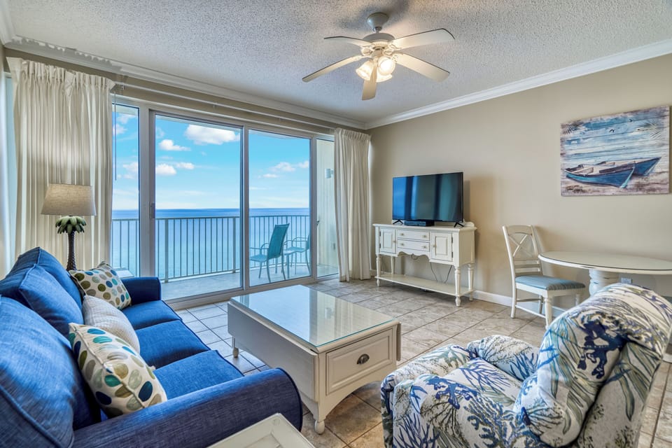 Gulf front living room