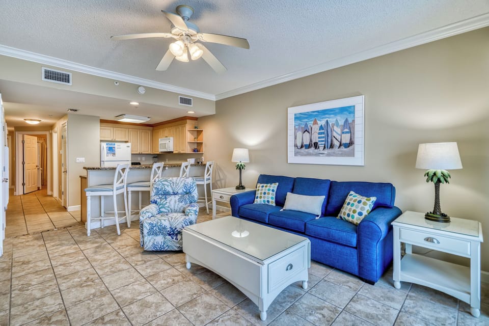 Gulf front living room