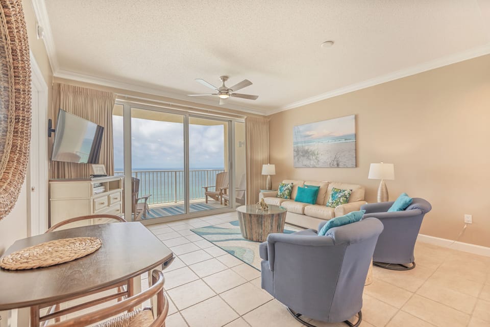 Gulf front living room