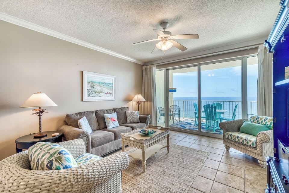 Gulf front living room