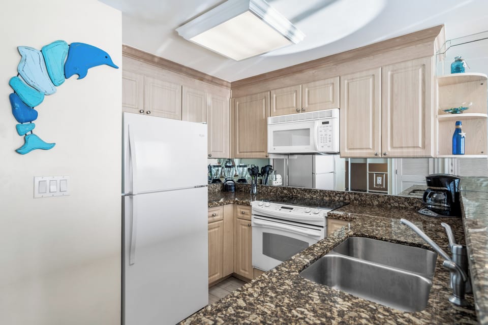 Fully stocked kitchen