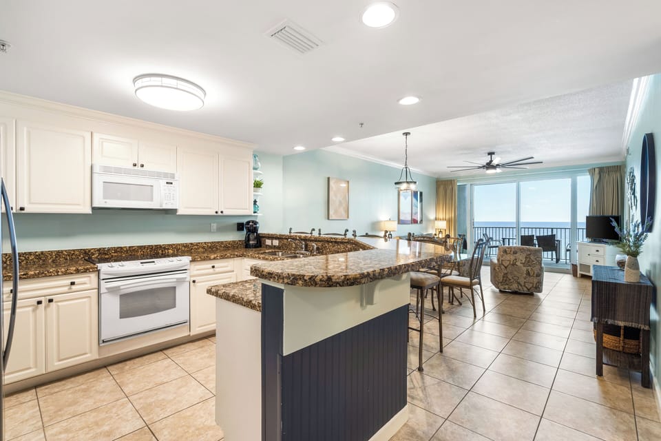 Fully stocked kitchen