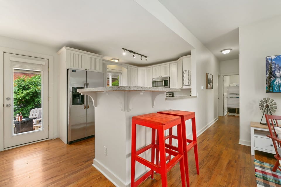 Kitchen with Breakfast Bar | Seating for 2!