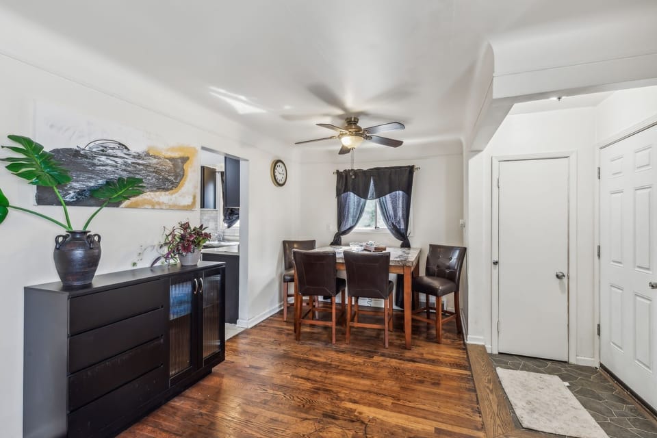 Indoors, Hardwood, Floor, Flooring, Ceiling Fan