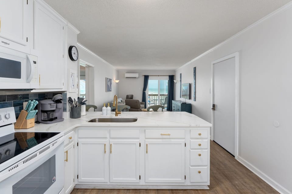 Ocean views from the kitchen