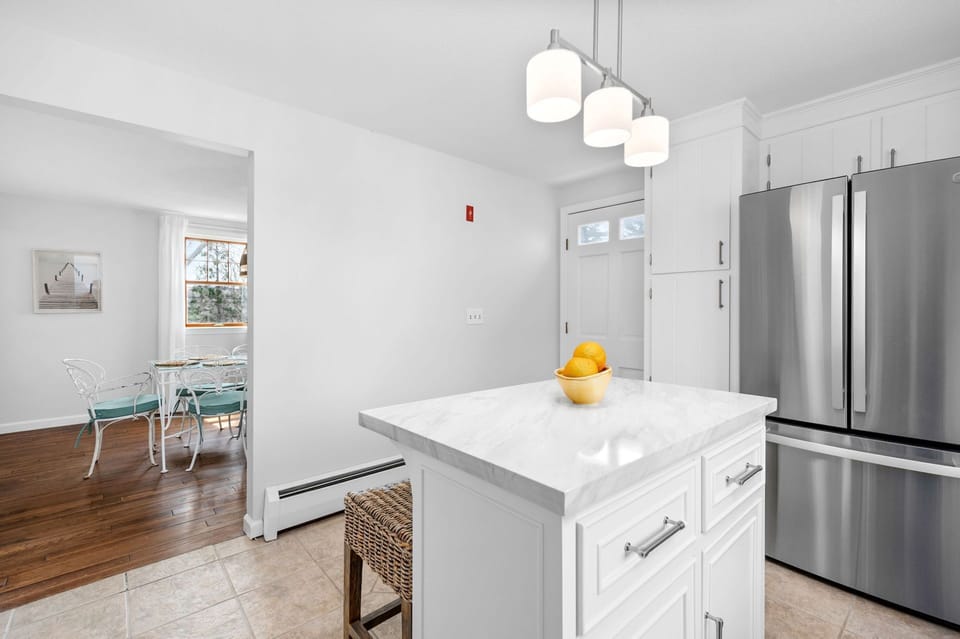 Kitchen looking into dining room