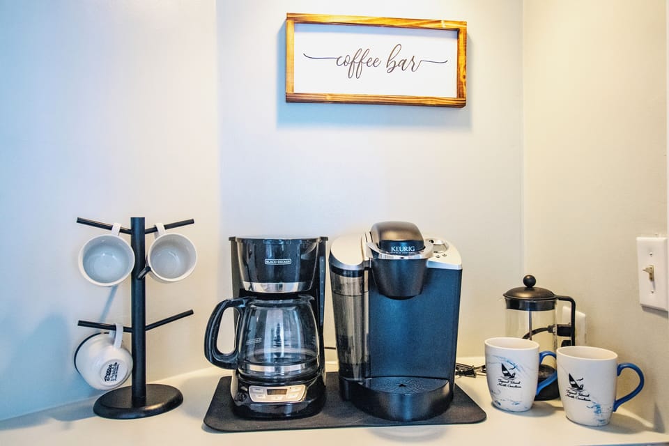 Coffee bar with complimentary coffee!