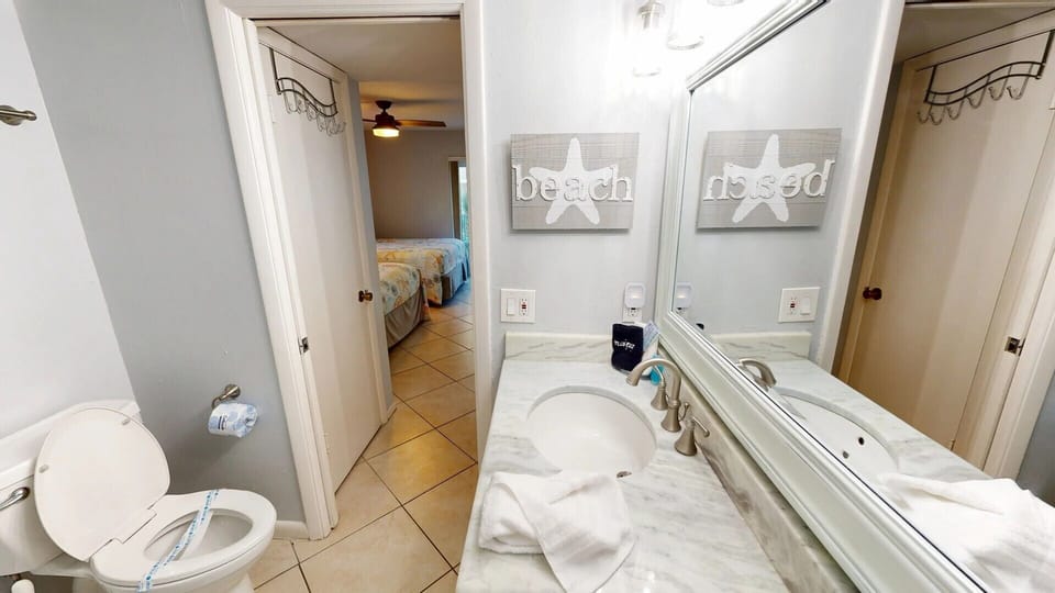 Large Vanity and Mirror
