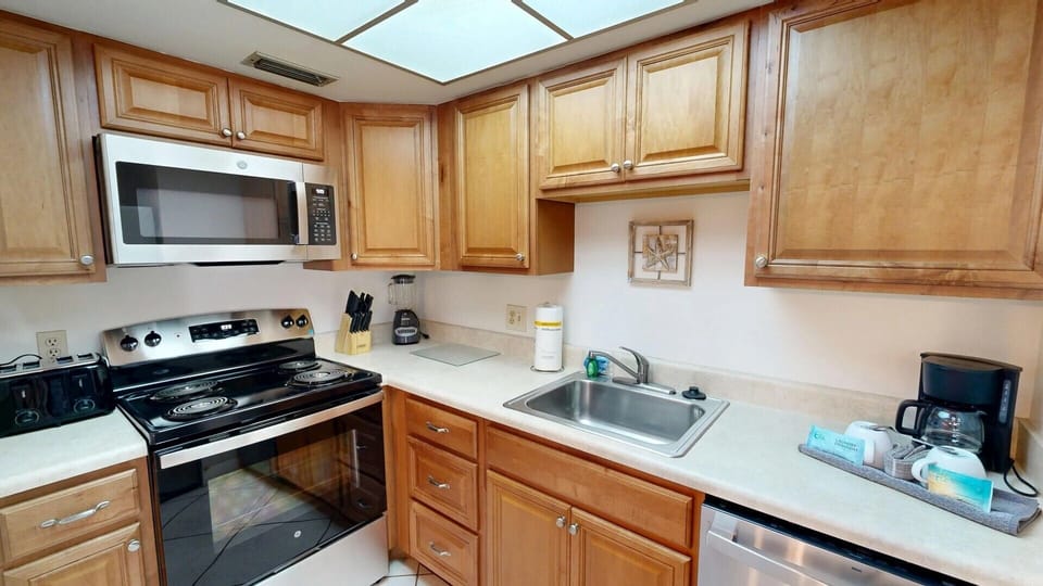 Fully stocked for all your cooking needs.