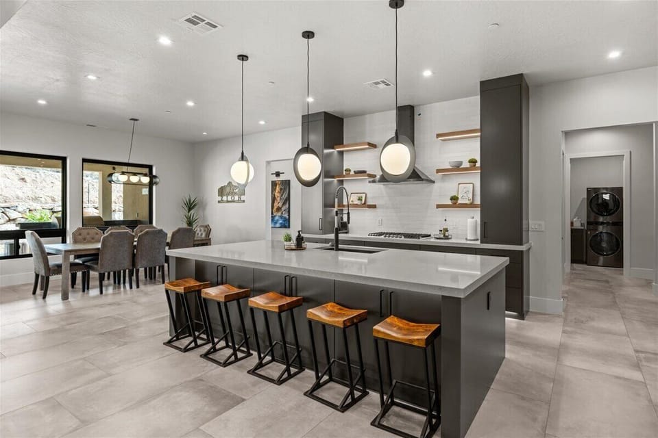 Fully stocked kitchen
