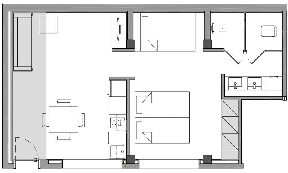 Family Condo, Non Smoking, Mountain View | Floor plan